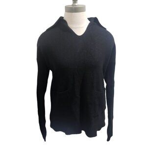 CT1949 Charlie B Black Long Sleeve Sweater with Pockets P/S